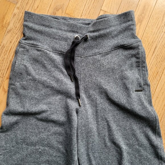 Donna Karan High Waisted Wide Leg Cropped Sweatpants L - Picture 2 of 15